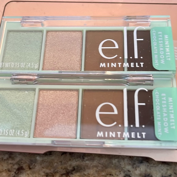 ELF Other - 2 New Elf Mint Mate Eyeshadow Quads Mint Green, Champagne, Browns